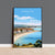 Swanage Bay Travel Print, Travel Poster of Swanage Bay, England, Dorset Coast Art, Dorset Gift, Wall Art Print