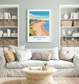 Sheringham Beach Travel Print, Travel Poster of Sheringham , Norfolk Gift, England, Norfolk Art, Sheringham Gift, Wall Art Print NQ Media Designs