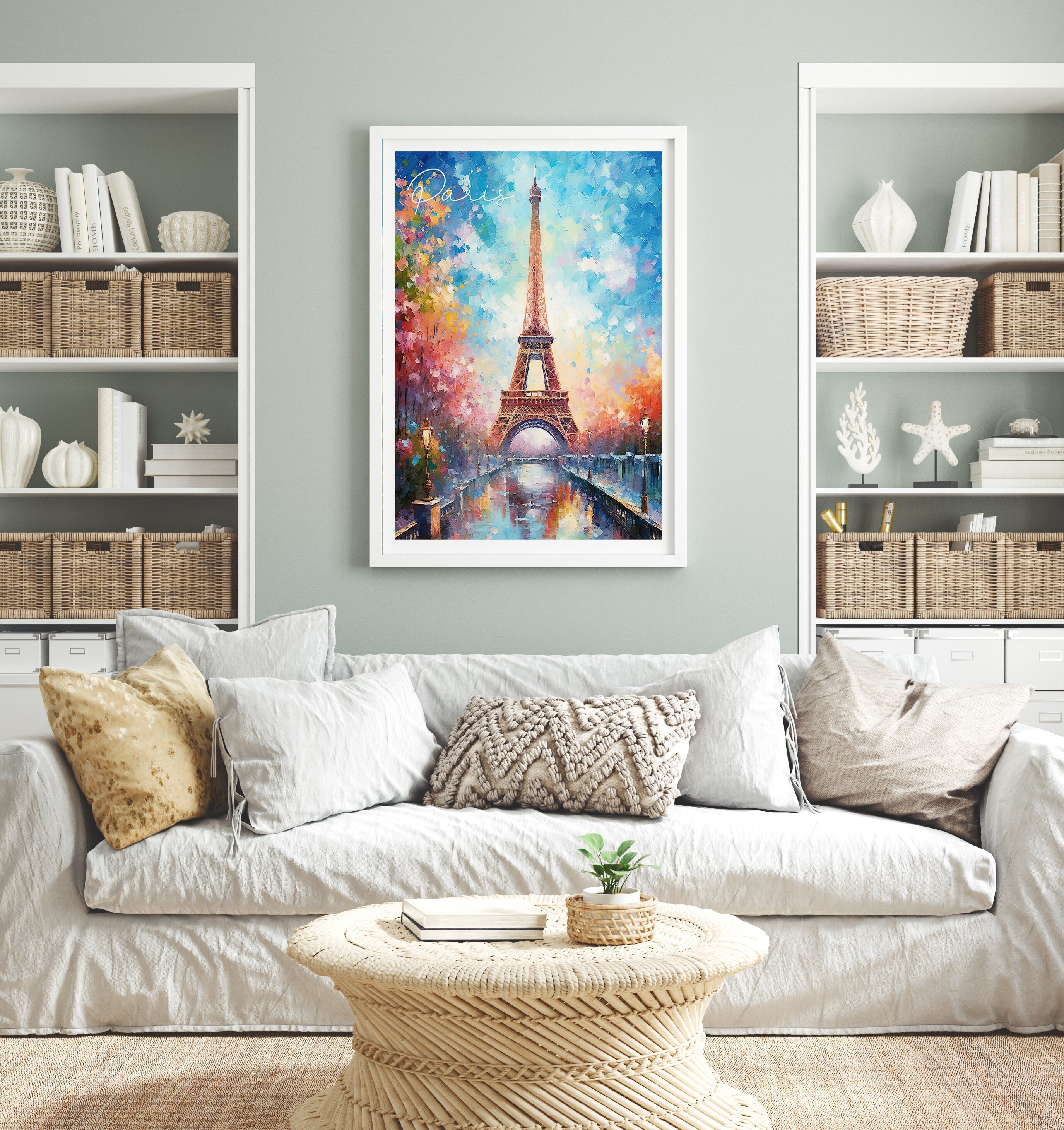 Eiffel Tower Paris Wall Art Print, Travel Poster of Eiffel Tower Paris Abstract Art , Paris Art Gift, France, Abstract Art Gift NQ Media Designs