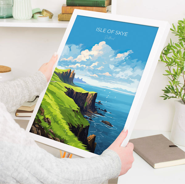 Isle of Skye Poster Wall Art, Travel Print of Isle of Skye, Scotland Art Gift, Isle of Skye Gift, UK, Travel Gift