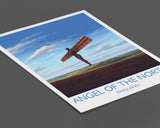 Angel of the North Poster Wall Art, Travel Print of Angel of the North, England, Angel of the North Art Gift, Wall Art Print NQ Media Designs