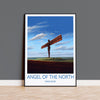 Angel of the North Poster Wall Art, Travel Print of Angel of the North, England, Angel of the North Art Gift, Wall Art Print NQ Media Designs