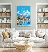 Budva Travel Poster, Budva Travel Print, Montenegro Art Gift, Europe Art, Budva Gift, Wall Art Print NQ Media Designs