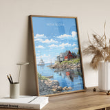 Nova Scotia Print, Travel Poster of Nova Scotia, Nova Scotia Gift, Canada Art Gift, Travel Gift NQ Media Designs