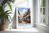 Stratford upon Avon Watercolour Print, Travel Poster of Stratford upon Avon, England, Stratford upon Avon Gift, Travel Watercolour Gift NQ Media Designs