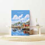 Rockport Poster, Travel Print of Rockport, Massachusetts Wall Art, Rockport Gift, USA, Travel Gift NQ Media Designs