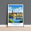 Stockholm Poster, Travel Print of Stockholm, Sweden, Stockholm Gift, Sweden Wall Art, Travel Gift