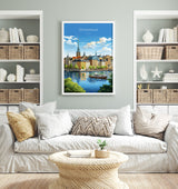 Stockholm Print, Travel Poster of Stockholm, Sweden, Stockholm Gift, Sweden Wall Art, Travel Gift NQ Media Designs