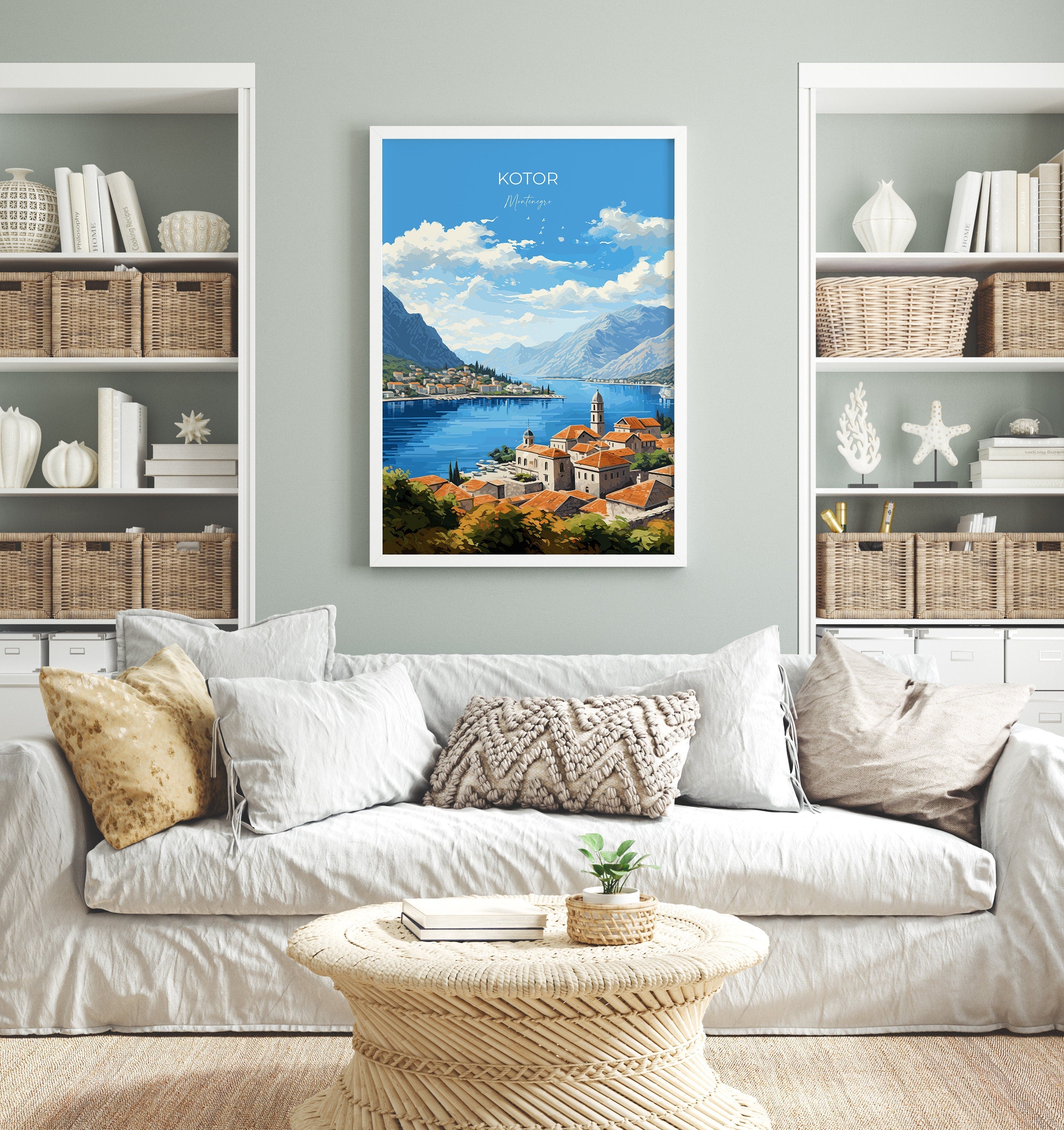 Kotor Travel Print Wall Art, Kotor Travel Print, Montenegro Art Gift, Europe Art, Kotor Gift, Wall Art Print NQ Media Designs