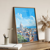 Kolkata Travel Print Wall Art, Travel Poster of Kolkata, India, Kolkata Art Gift, India Wall Art Print Gift NQ Media Designs