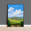 Bordeaux Travel Print Wall Art, Travel Poster of Bordeaux, Wine Region, France, Europe, France Travel Gift Art