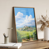 Bordeaux Travel Print Wall Art, Travel Poster of Bordeaux, Wine Region, France, Europe, France Travel Gift Art NQ Media Designs