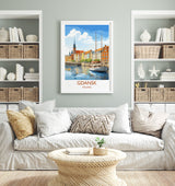 Gdansk Poster, Travel Print of Gdansk, Gdansk Gift Art, Poland Wall Art, Travel Gift NQ Media Designs