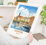 Gdansk Poster, Travel Print of Gdansk, Gdansk Gift Art, Poland Wall Art, Travel Gift NQ Media Designs