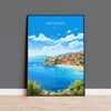 Kefalonia Print, Travel Poster of Kefalonia, Greece, Kefalonia Gift Art, Wall Art Print