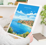 Kefalonia Print, Travel Poster of Kefalonia, Greece, Kefalonia Gift Art, Wall Art Print NQ Media Designs