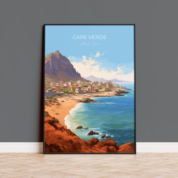 Cape Verde Poster, Travel Print of Cape Verde, Africa, Cape Verde Art Gift, Wall Art Print
