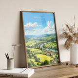 Wye Valley Poster, Travel Print of Wye Valley, UK, Wye Valley Art, Wye Valley Gift, Wall Art Print NQ Media Designs