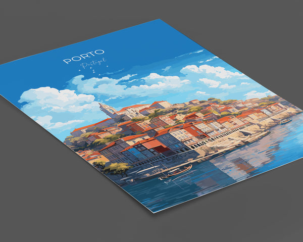 Porto Poster, Travel Print of Porto, Portugal, Porto Art Gift, Portugal Wall Art