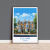 Fulham Travel Poster Wall Art, Travel Print of Fulham, London Poster, Fulham Art Gift, London Art UK Travel Gift NQ Media Designs