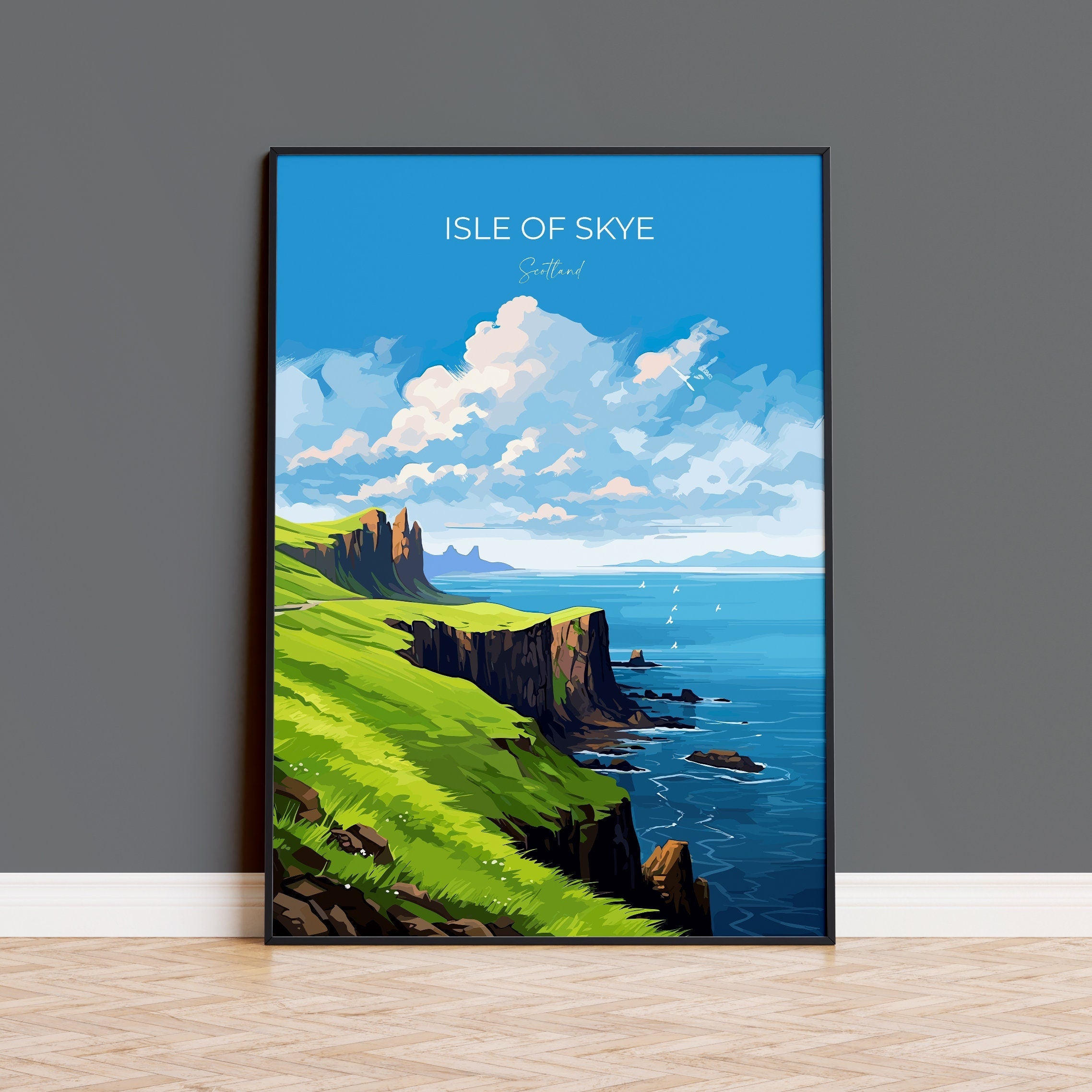 Isle of Skye Poster Wall Art, Travel Print of Isle of Skye, Scotland Art Gift, Isle of Skye Gift, UK, Travel Gift NQ Media Designs