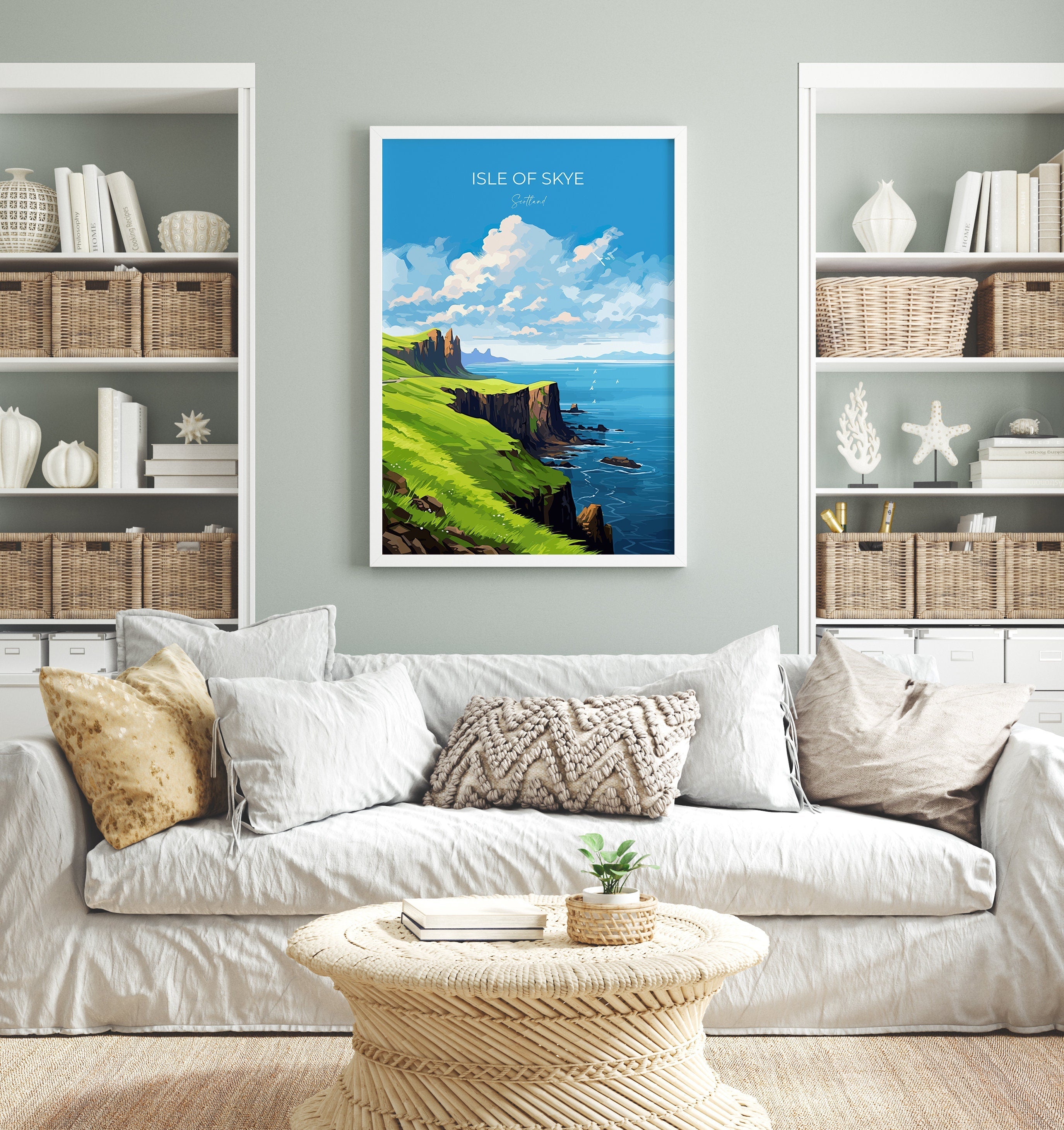 Isle of Skye Poster Wall Art, Travel Print of Isle of Skye, Scotland Art Gift, Isle of Skye Gift, UK, Travel Gift NQ Media Designs