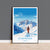 Chamonix Wall Art Travel Poster, Travel Print of Chamonix, Ski Poster, Chamonix Art Gift, France Ski Art Travel Gift