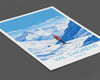Val Thorens Wall Art Travel Poster, Travel Print of Val Thorens , Ski Poster, Val ThorensArt Gift, France Ski Art Travel Gift