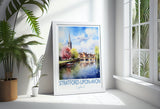 Stratford upon Avon Poster, Travel Print of Stratford upon Avon, England, Stratford upon Avon Gift, Travel Watercolour Gift NQ Media Designs