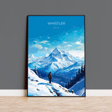 Whistler Wall Art Travel Print, Travel Poster of Whistler, Ski Poster, Whistler Art Gift, Canada Ski Art Travel Gift NQ Media Designs