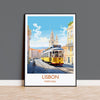 Lisbon PrintTravel Wall Art, Travel Poster of Lisbon,Lisbon Art Print, Portugal Wall Print, Lisbon Gift,Lisbon Tram Artwork NQ Media Designs