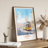 Lisbon PrintTravel Wall Art, Travel Poster of Lisbon,Lisbon Art Print, Portugal Wall Print, Lisbon Gift,Lisbon Tram Artwork NQ Media Designs