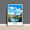 Leeds PrintTravel Wall Art, Travel Poster of Leeds,Leeds Art Print, Yorkshire Wall Print, Yorkshire Gift,Leeds Artwork NQ Media Designs