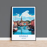 Kinsale Wall Art Poster, Travel Print of Kinsale, Ireland, Kinsale Art Gift, Travel Wall Decor Gift NQ Media Designs