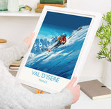 Val d'isere Travel Print Wall Art, Travel Poster of Val d'isere, Ski Poster, Val d'isere Art Gift, French Ski Art lover Travel Gift NQ Media Designs