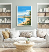 Alicante Travel Print Wall Art, Travel Poster of Alicante, Spain, Alicante Art Gift, Spanish Coast Art NQ Media Designs