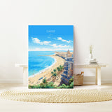 Cadiz Travel Print Wall Art, Travel Poster of Cadiz , Spain, CadizArt Gift, Spanish Coast Art NQ Media Designs