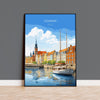 Gdansk Print Wall Art, Travel Poster of Gdansk, Gdansk Gift Art, Poland Wall Art, Travel Lovers Gift