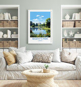 Regent's Park Travel Poster Wall Art, Travel Print of Regent's Park, London Poster, Regent's Park Gift, Regent's Park Art Lovers Gift NQ Media Designs