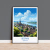 Bonn Travel Poster Wall Art, Travel Print of Bonn, Bonn Gift Art, Germany Wall Art Lover Gift