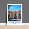 Knightsbridge Travel Poster Wall Art, Travel Print of Knightsbridge, London Poster, Knightsbridge Art Gift,London Art UK Travel Gift