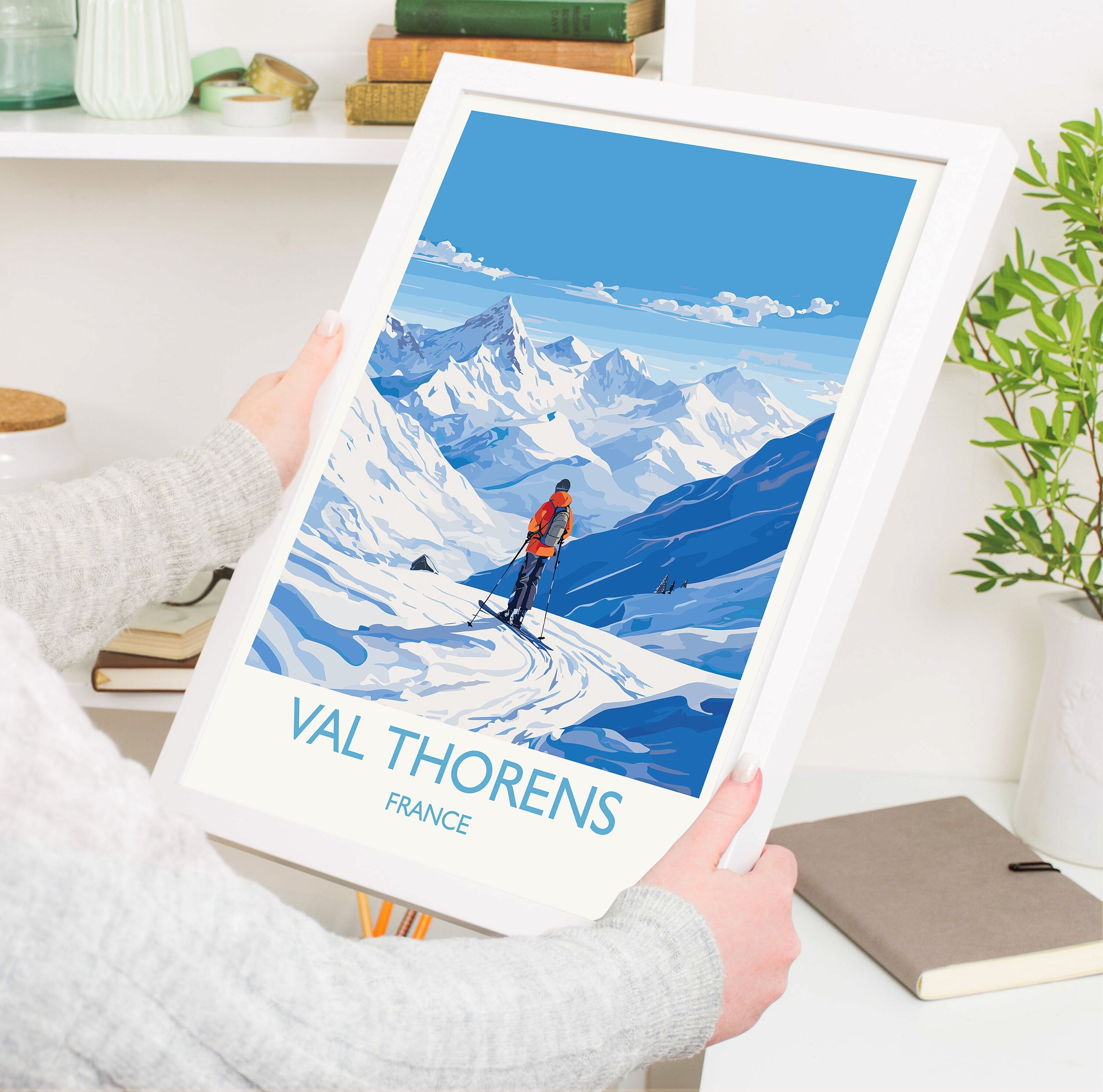 Val Thorens Wall Art Travel Poster, Travel Print of Val Thorens , Ski Poster, Val ThorensArt Gift, France Ski Art Travel Gift NQ Media Designs