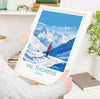 Val Thorens Wall Art Travel Poster, Travel Print of Val Thorens , Ski Poster, Val ThorensArt Gift, France Ski Art Travel Gift