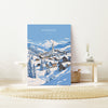 Kitzbuhel Wall Art Travel Print, Travel Poster of Kitzbuhel, Ski Poster, Kitzbuhel Art Gift, Austria Ski Art Travel Gift