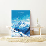 Whistler Wall Art Travel Print, Travel Poster of Whistler, Ski Poster, Whistler Art Gift, Canada Ski Art Travel Gift NQ Media Designs