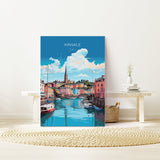 Kinsale Wall Art Poster, Travel Print of Kinsale, Ireland, Kinsale Art Gift, Travel Lovers Wall Decor Gift NQ Media Designs