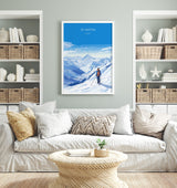 St Anton Wall Art Travel Poster, Travel Print of St Anton, Ski Poster, St Anton Art Lovers Gift, Austria Ski Art Travel Gift NQ Media Designs