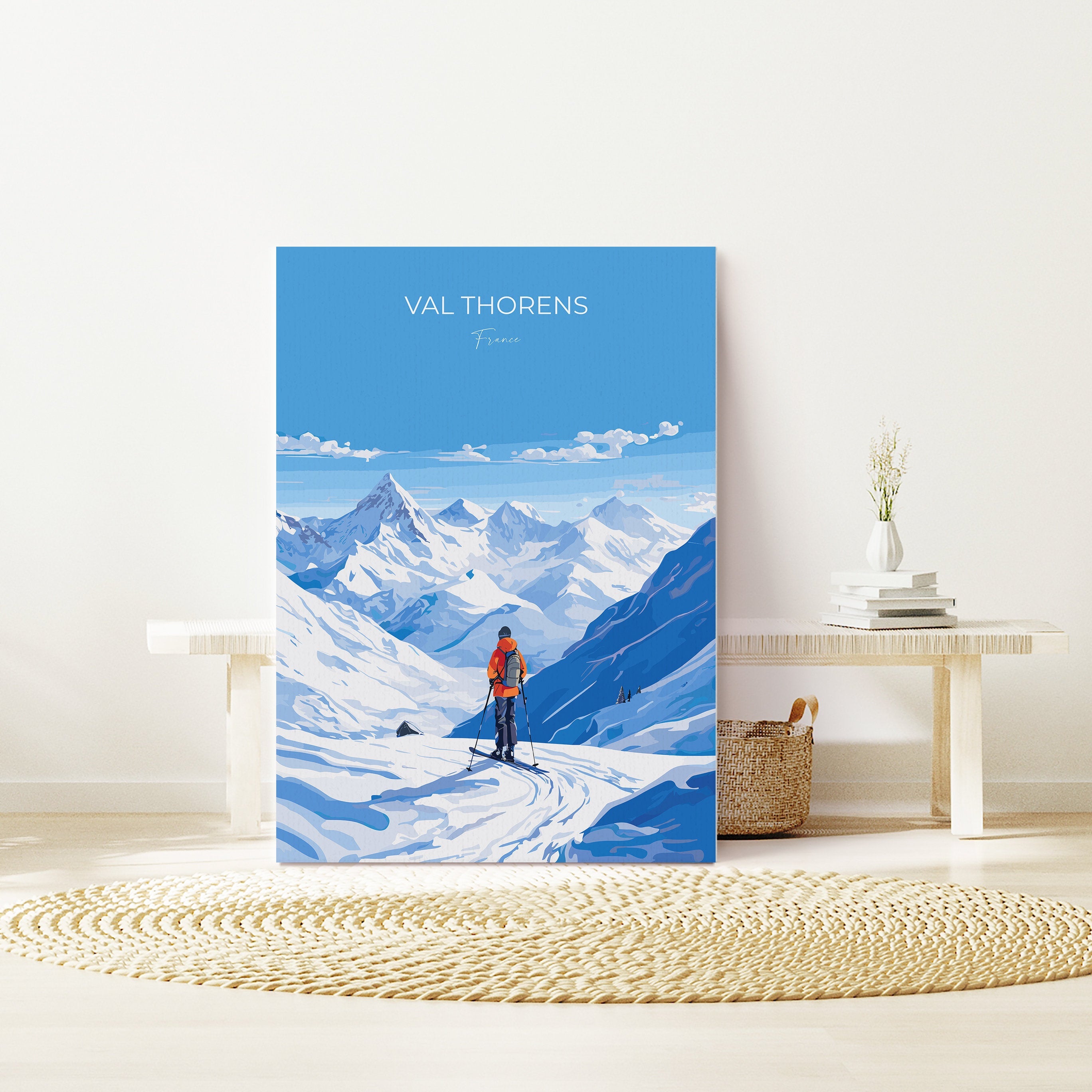 Val Thorens Wall Art Travel Poster, Travel Print of Val Thorens , Ski Poster, Val ThorensArt Lovers Gift, France Ski Art Travel Gift NQ Media Designs