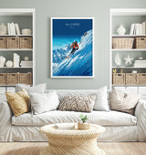 Val d'isere Wall Art Travel Print, Travel Poster of Val d'isere, Ski Poster, Val d'isere Art Gift, French Ski Art lovers Travel Gift NQ Media Designs