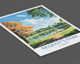 Regent's Park Travel Print Wall Art, Travel Poster of Regent's Park, London Poster, Regent's Park Gift, Regent's Park Art, London Art NQ Media Designs